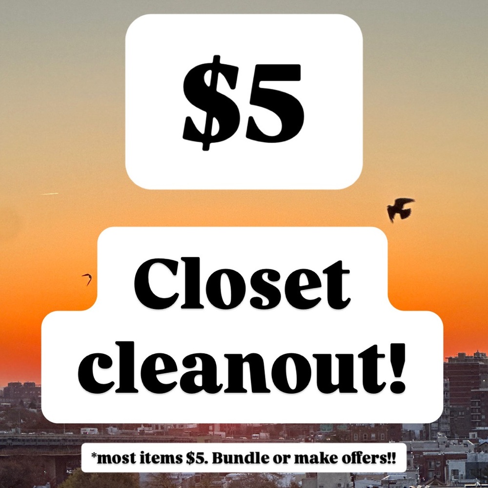 CLOSET CLEANOUT!